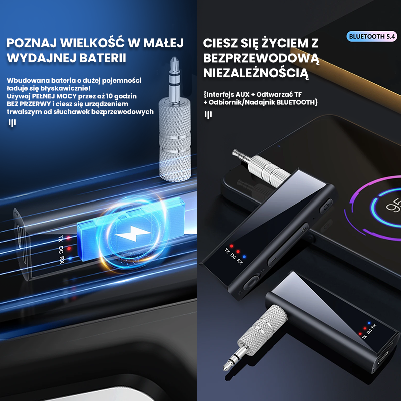 Adapter AUX SmartGadget™ 5.4 PRO | Maksymalna jakość dźwięku!